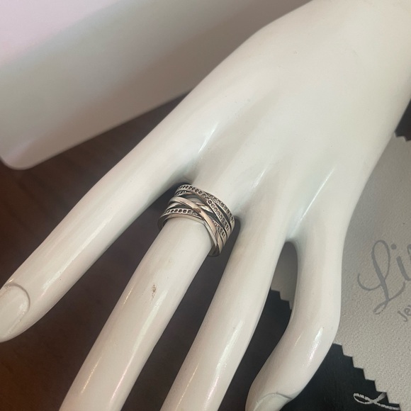 Zircon Lines Ring 925 sterling silver - Picture 5 of 5